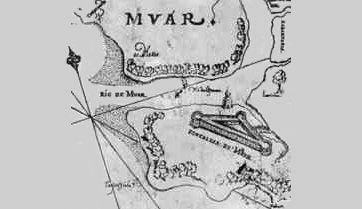 Afbeelding: Het Portugese fort Muar / Fortaleza de Muar